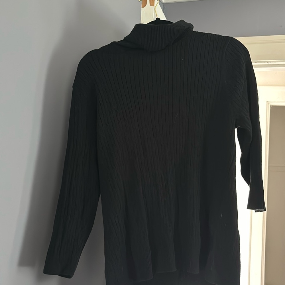 Croft and Barrow black turtleneck